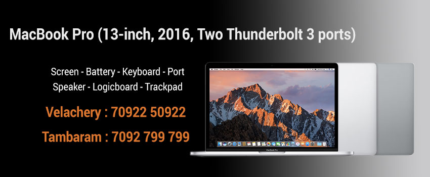 MacBook Pro 13 2016 Two Thunderbolt 3 Ports Repair Service